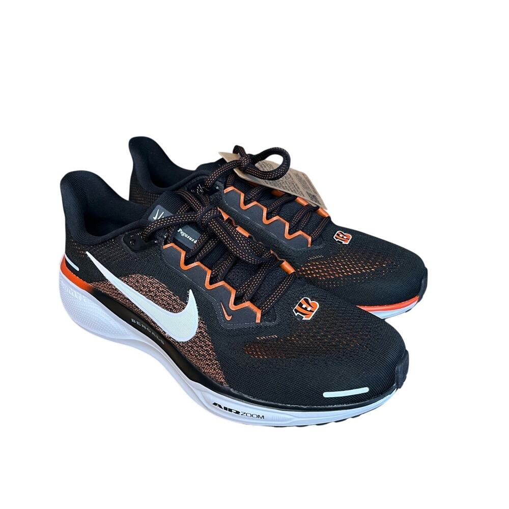 Nike NFL Bengals Zoom Pegasus 41 Sneaker Running Shoe Men’s 7 Women's 8.5 NWT